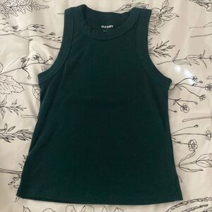 dark green old navy snug tank top